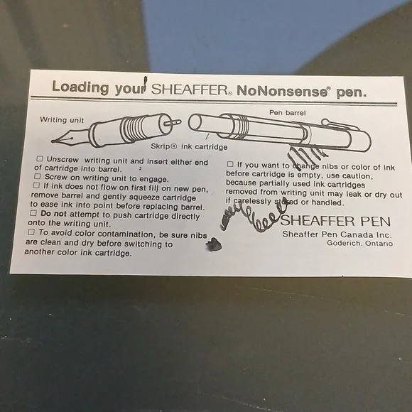 Used Sheaffer Calligraphy Pen Set - Picture 10 of 14